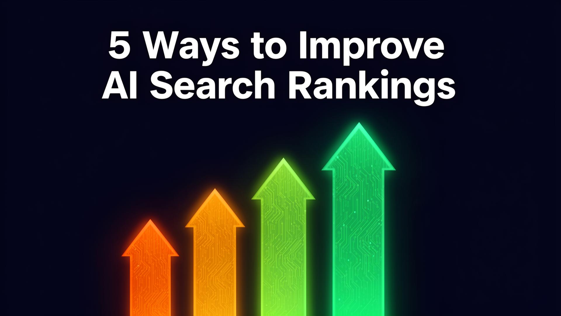 5 Ways to Improve Your AI Search Rankings